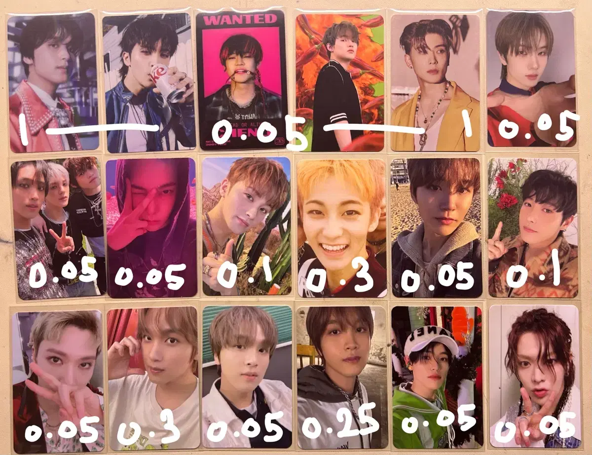 NCT Photocard doyoung jaehyun mark haechan renjun chenle yuta jisung jungwoo Jaehee Ten