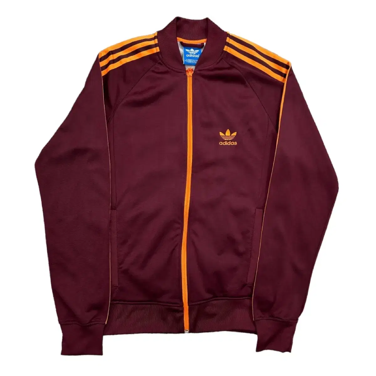 Adidas SPO SST Orange Line Burgundy Track Top 100