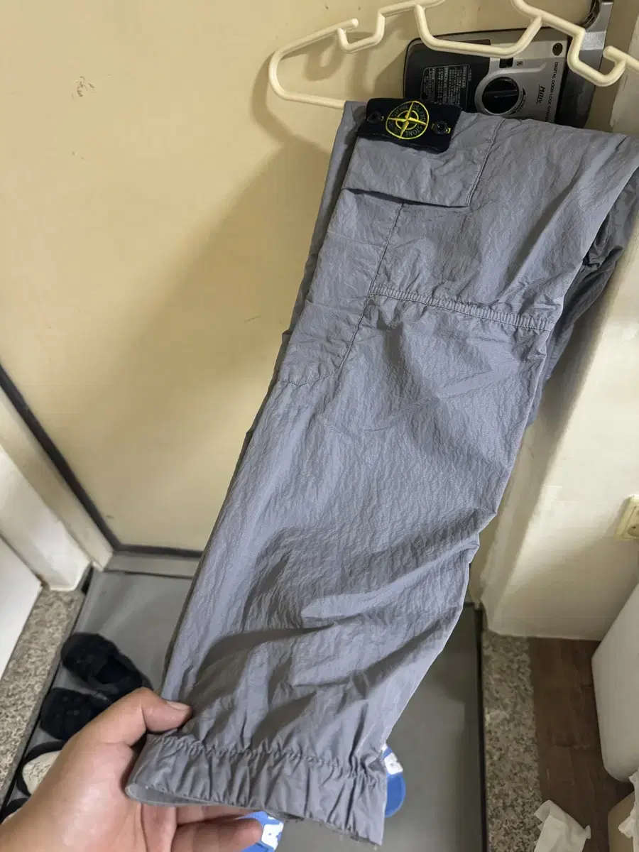 Stone Nylon Cargo Pants 34