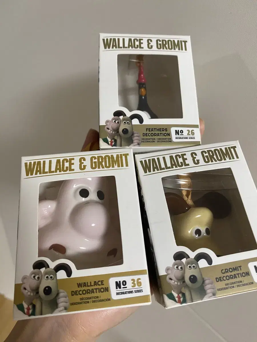 3 Wallace and Gromit McGraw Ornaments!!!