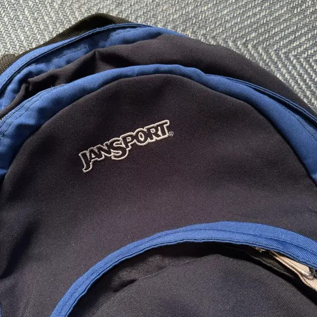 빈티지 잔스포츠 jansport 블루 배색 백팩