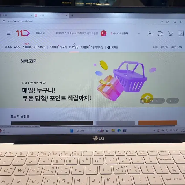 LG 엘지 그램 노트북 15ZB95N i5-11세대 16G 256GB