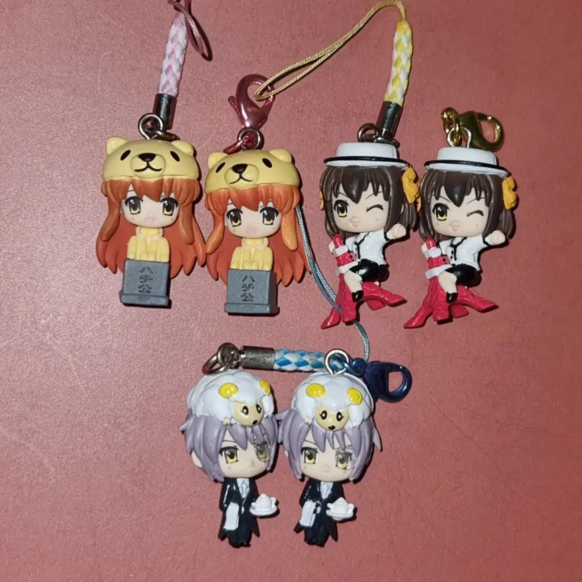 The Melancholy of Haruhi Suzumiya keyring set