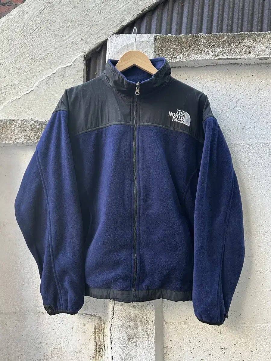 The North Face Navy Color Summit Series Denali pola Fleece Vintage Pull-Up