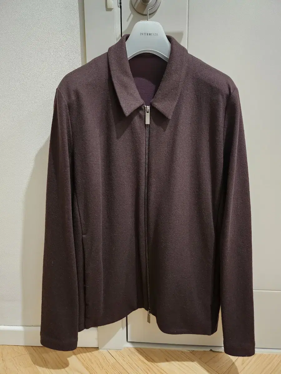 COS Wool Jacket Burgundy