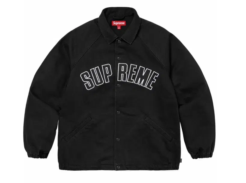 Supreme Arc Denim Coach Jacket Black 24ss