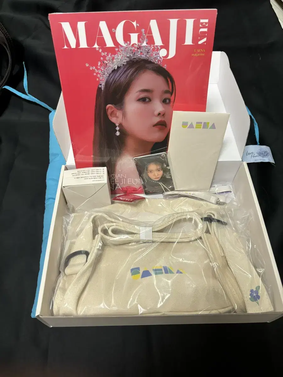 IU's fan club Yuana 4th season merchandise kit + Love Poem cushion