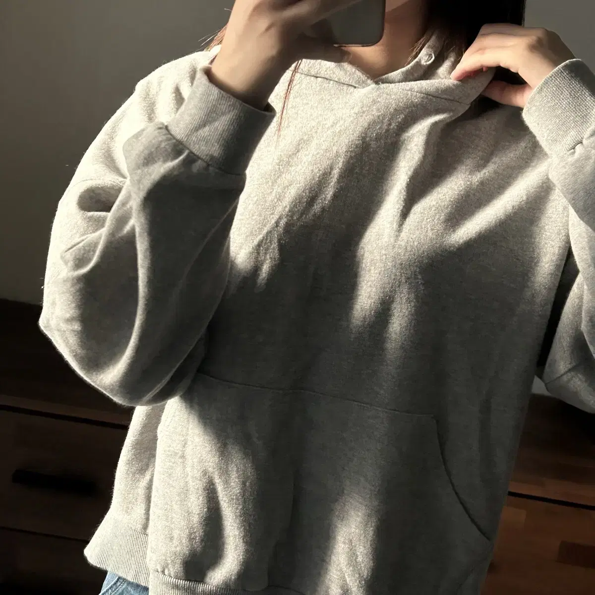 Vintage plain hoodie