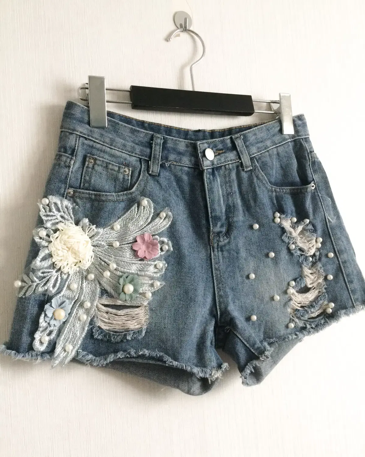 Fairy mood damage denim short