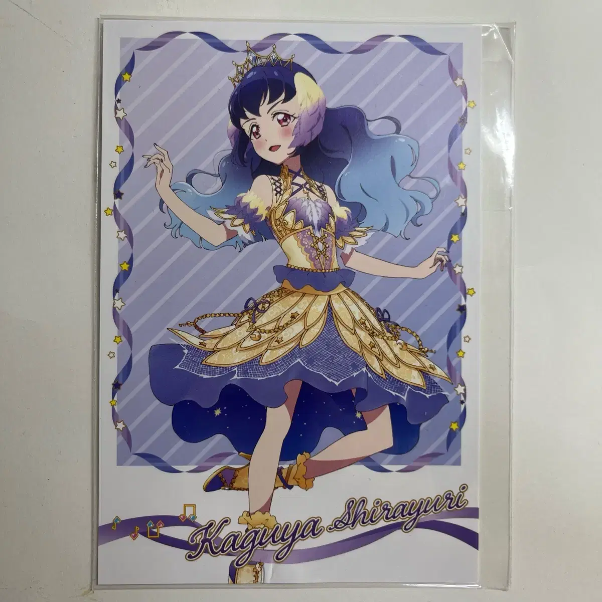 <미개봉,특전> Aikatsu Friends Kaguya postcard kard acrylic