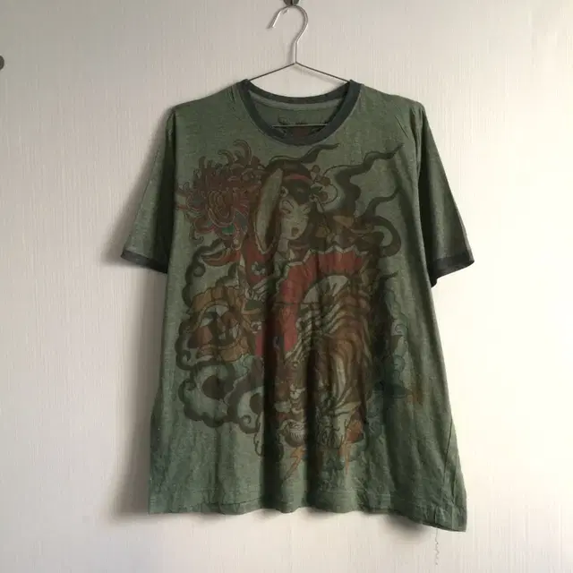 oriental printing t shirt