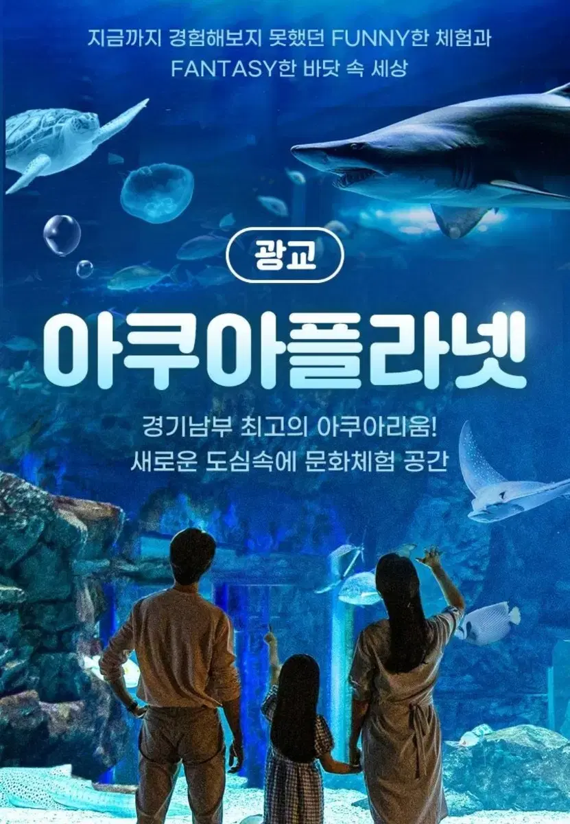 광교/일산 아쿠아플라넷 1인 종일이용권