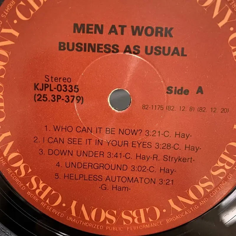 MEN AT WORK LP / C2075