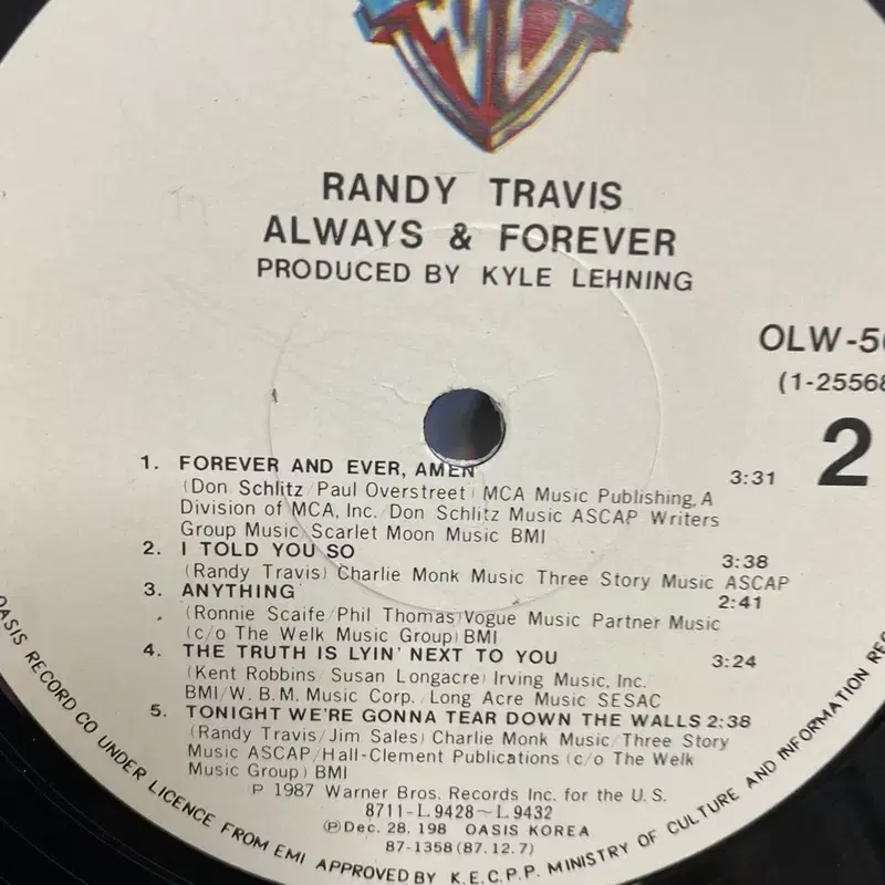 RANDY TRAVIS LP / C2083.