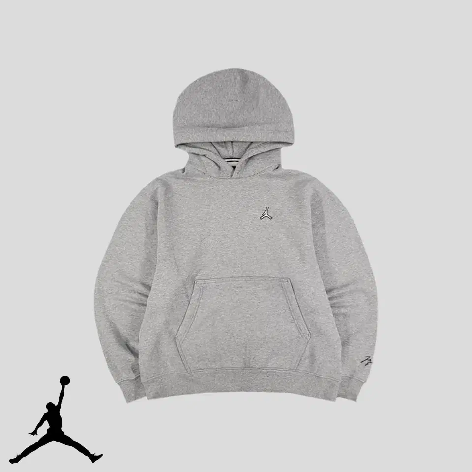 Nike Air Jordan MelangeGray Jumpman Patch in Jumpman Patchrogo Heavy cotton-blend sweatshirt Gimo Who