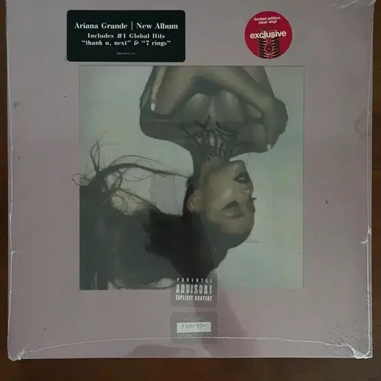 아리아나 그란데 2lp(Clear) Thank u next