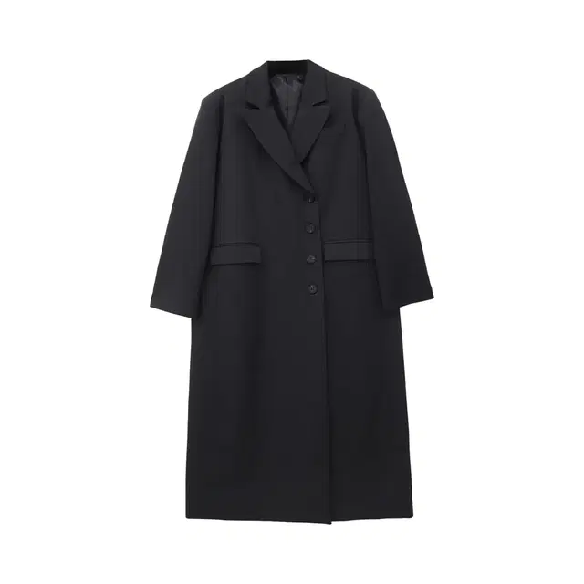 트리밍버드 peakde lapel maxi coat