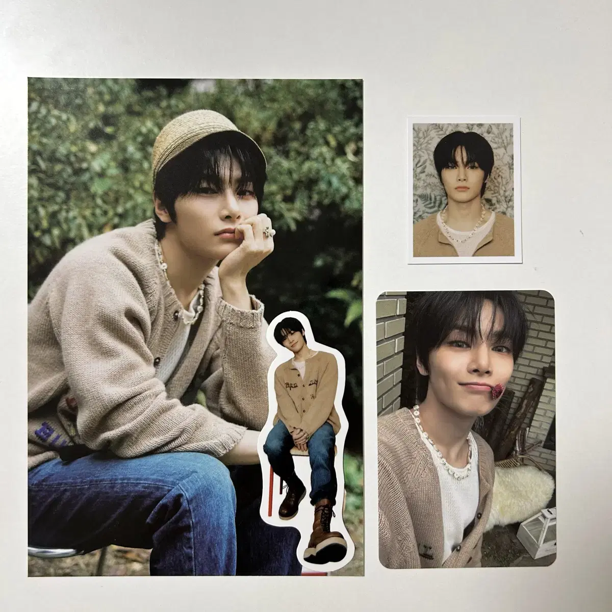 Skz Stay 4 kit i.n photocard 증사 postcard sticker wts Buncheol