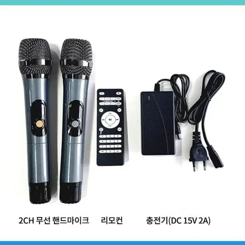 10인치 X 2 액티브 스피커 600w(max) 무선마이크 2개 버스킹용