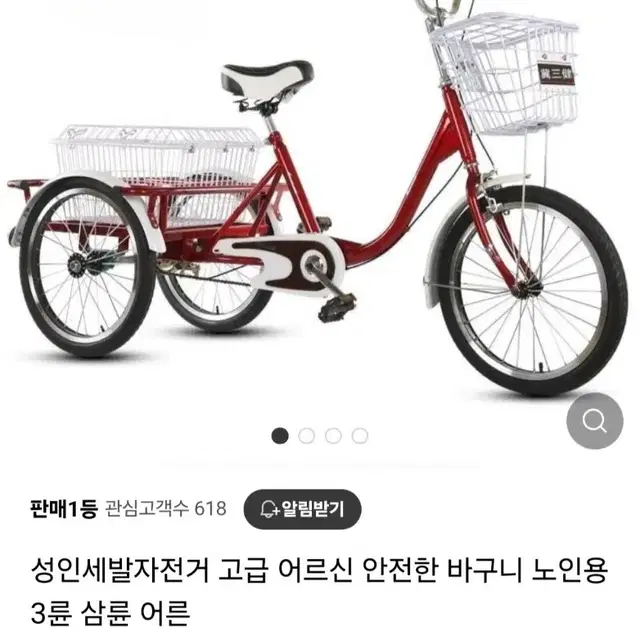 성인 세발 삼륜자전거