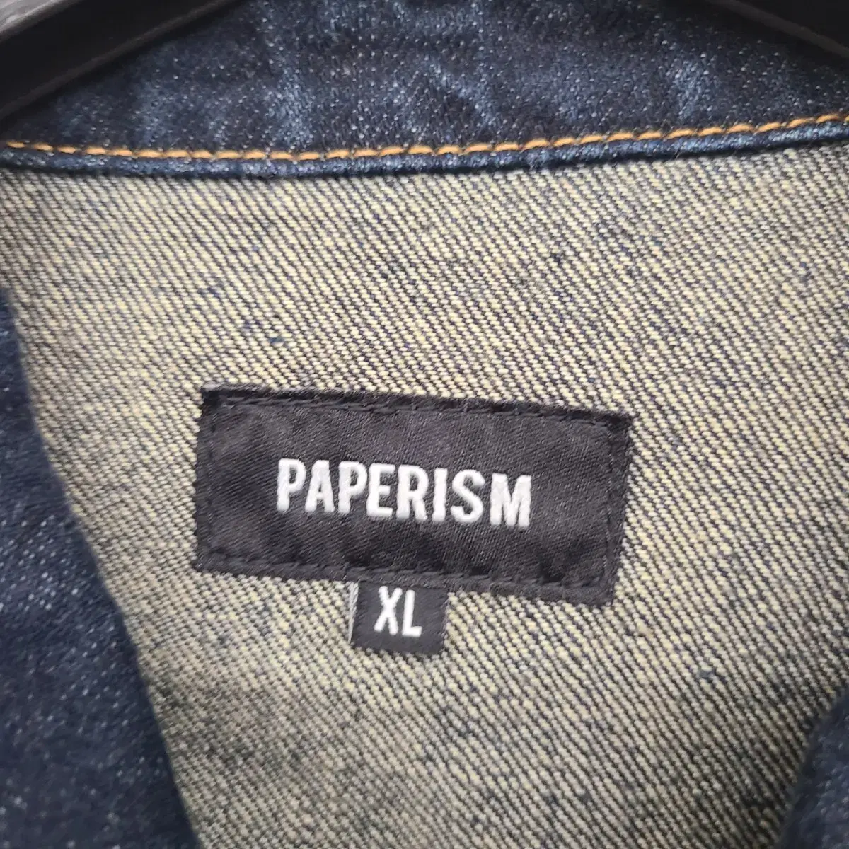 [100/L] PAPERISM 페이퍼리즘 스티치 데님 자켓