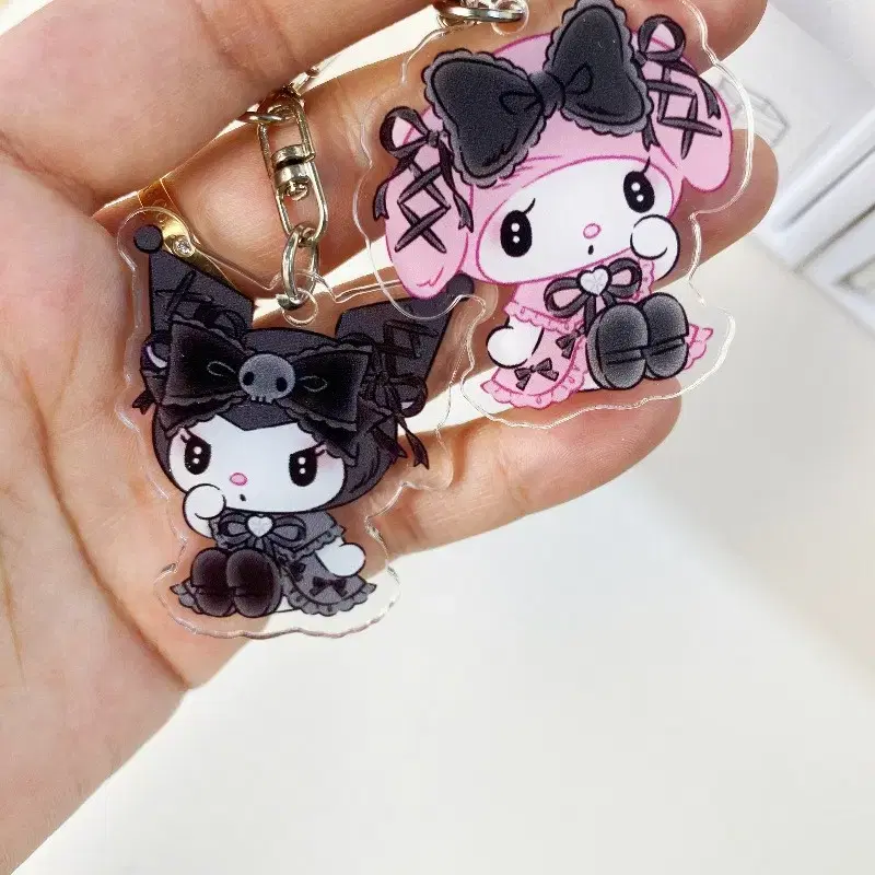 [Best Price] Moonlight Merokuro acrylic keyring Gothic Sanrio Maimelodi Kuromi