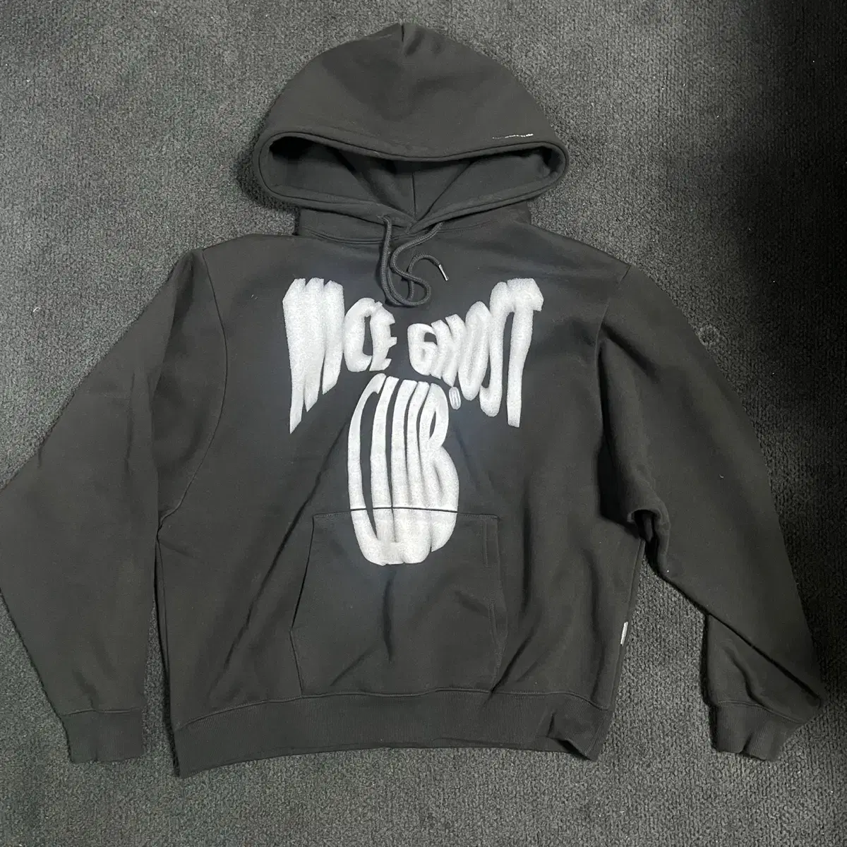 Nice Ghost Club Stream Logo Hoodie Black (S)