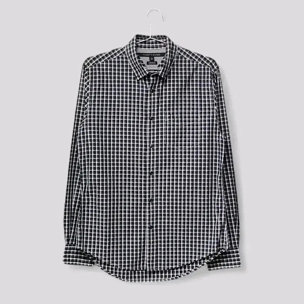 S) Tommy Men's Gingham Check Shirt Casual Vintage Southern M121