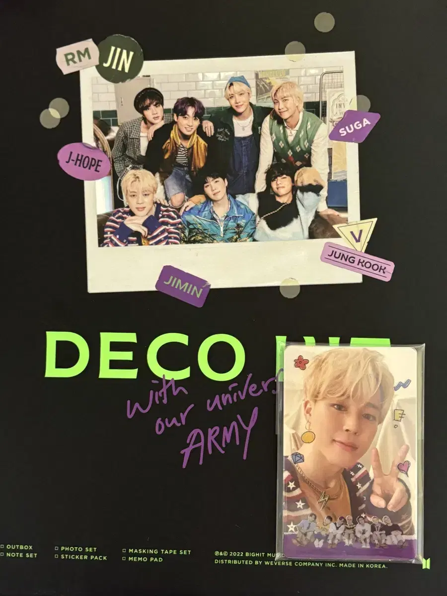 BTS Deco Kit jimin Fulbak