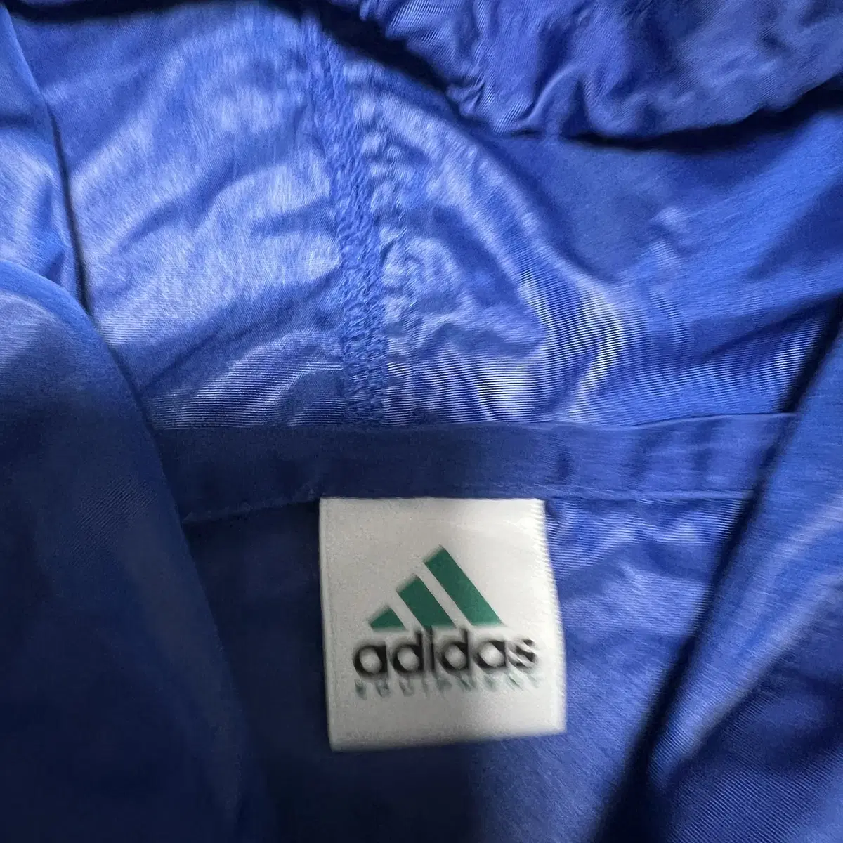 ADIDAS 아디다스 빅로고 딥블루 폴리 오버핏 아노락(XL)