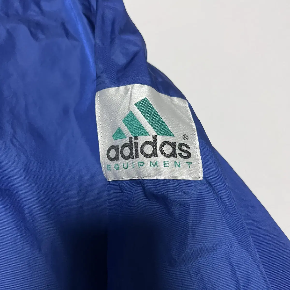 ADIDAS 아디다스 빅로고 딥블루 폴리 오버핏 아노락(XL)