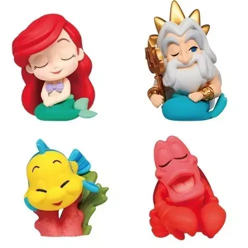 Disney Princess Ariel Little Mermaid Shoulder Thump 4 types of Gacha capsule toys