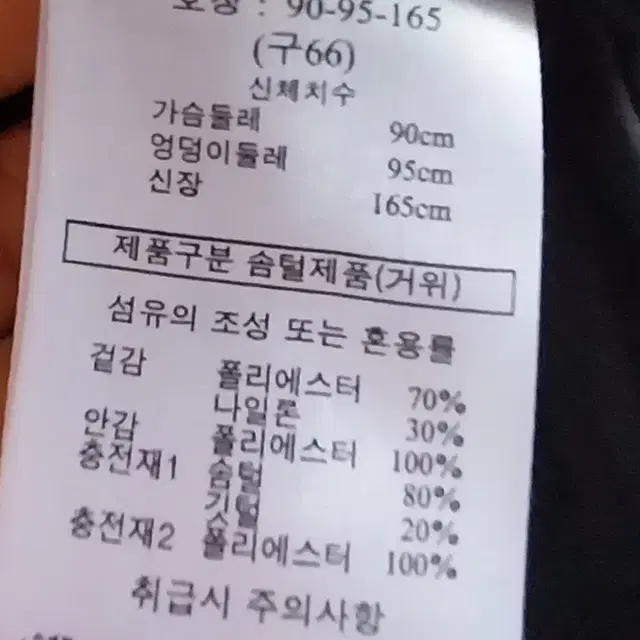 손정완 구스 솜털 숏패딩