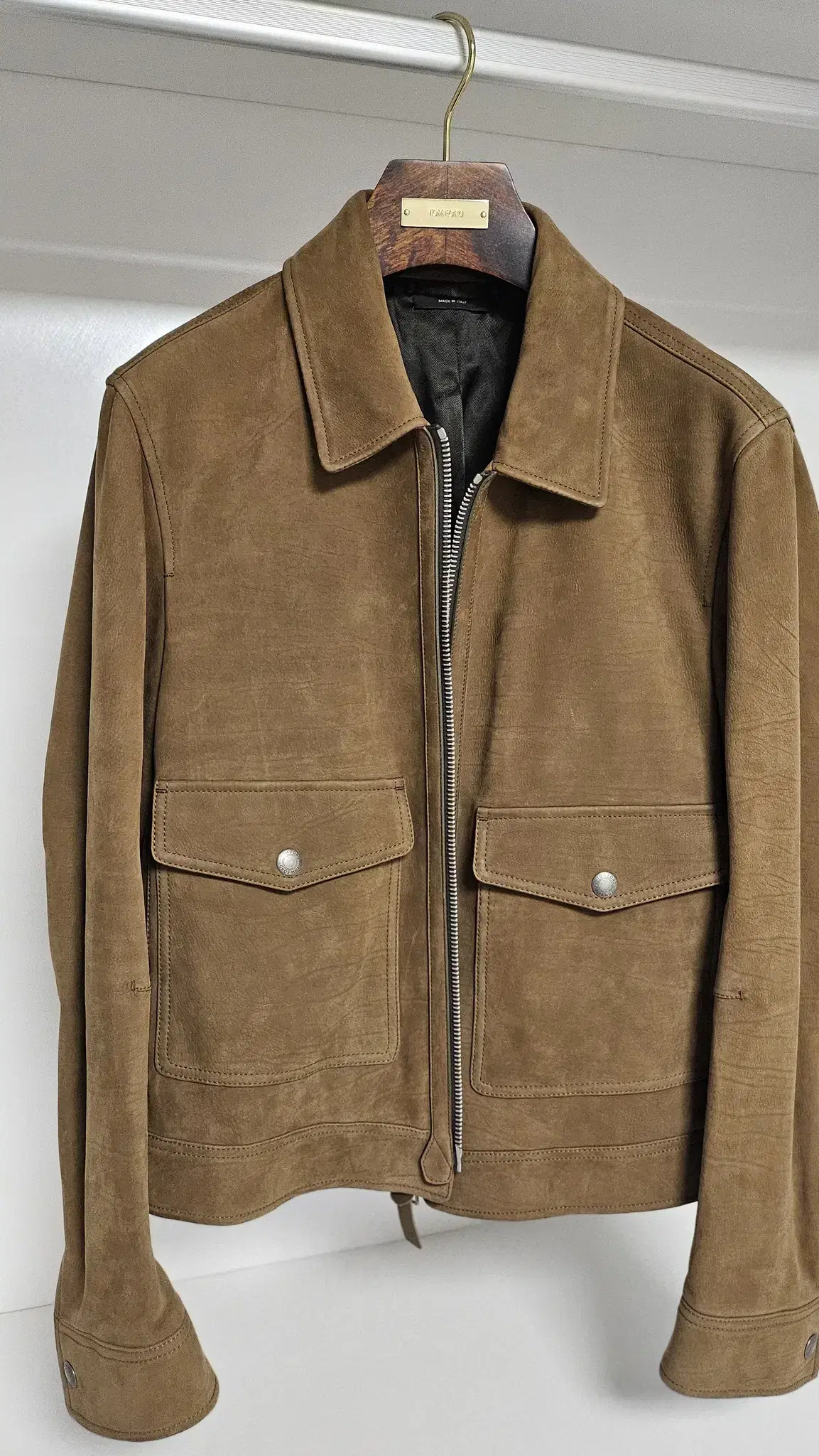 Tom Ford Suede Leather Jacket in Camel