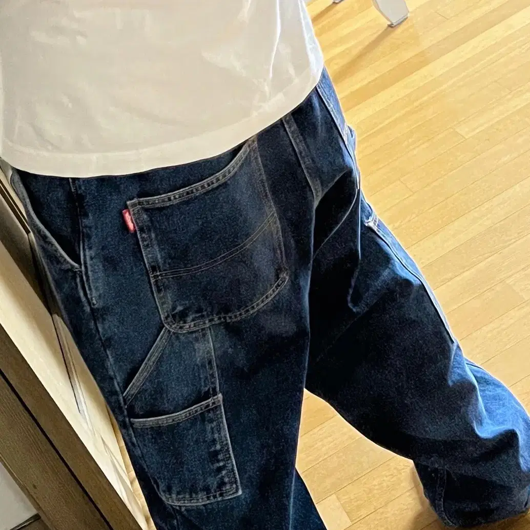 위캔더스 DENIM WORK PANTS (DENIM)