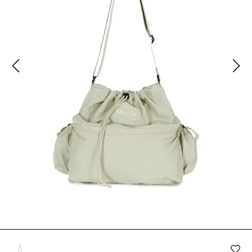 mmlg 가방 크로스백 베이지 DRAWSTRING CROSSBAG