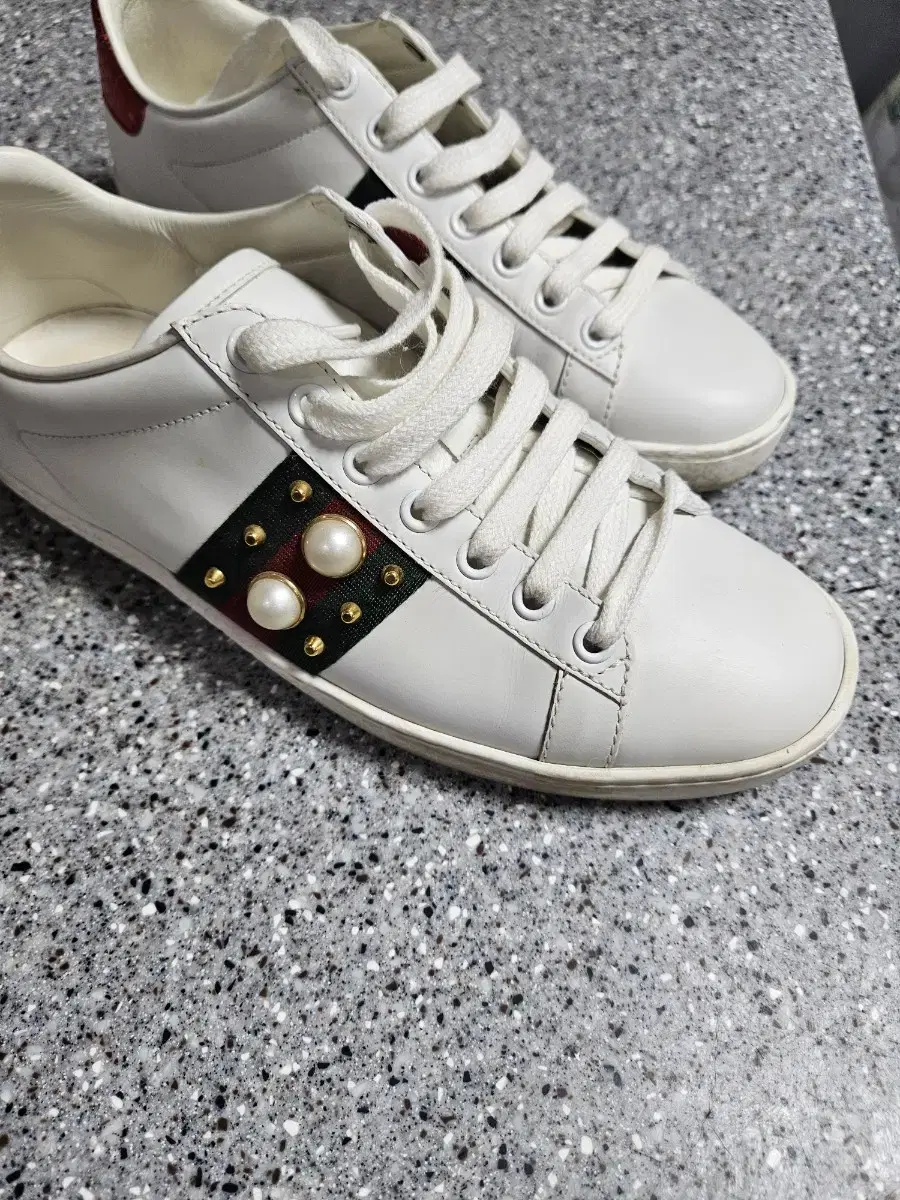 Gucci Pearl Stud Sneakers Size 37