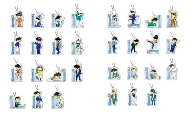 Japan-only Detective Conan 30th Anniversary Cafe Acrylic key Holder A,B