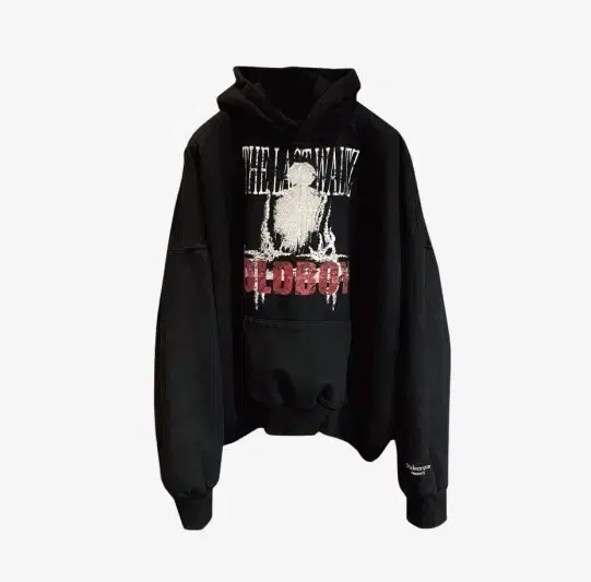 size 2) LP+New]Undermyka Oldboy Hoodie Black Crimson (24ss)