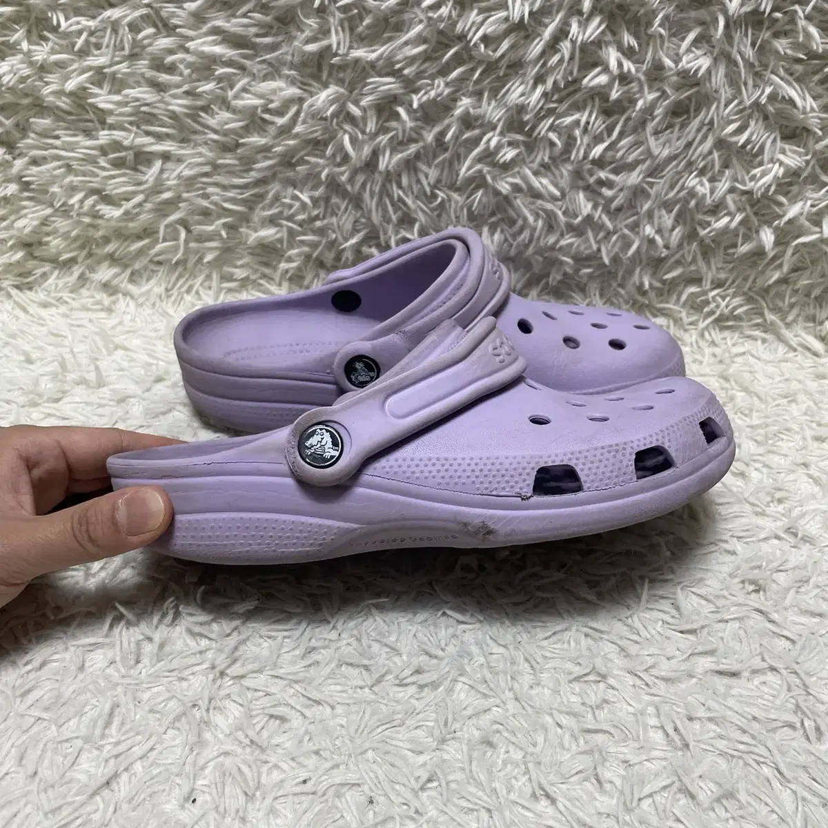 [240] CROCS 크록스 슬리퍼 연보라