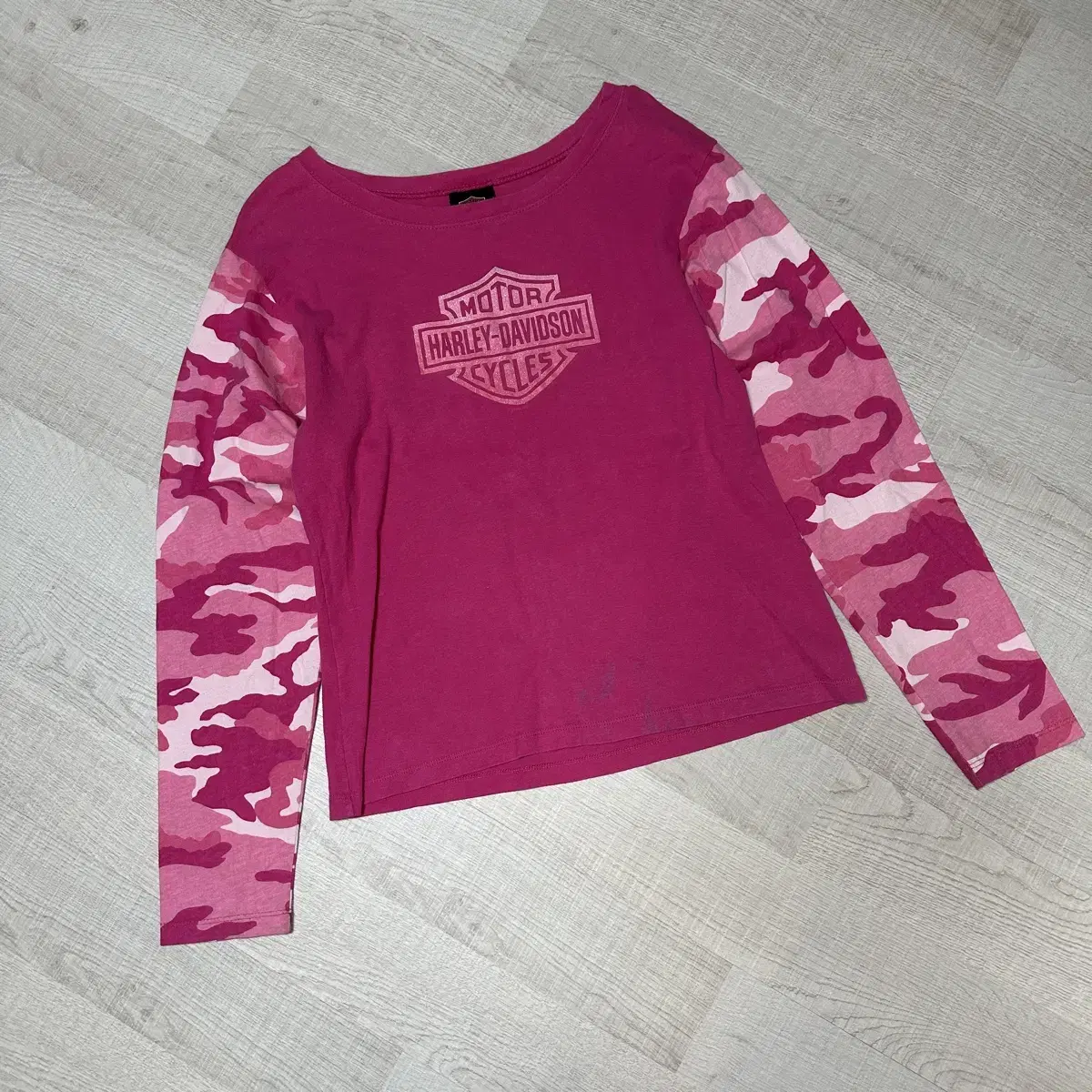 Harley-Davidson Pink Leopard Long Sleeve