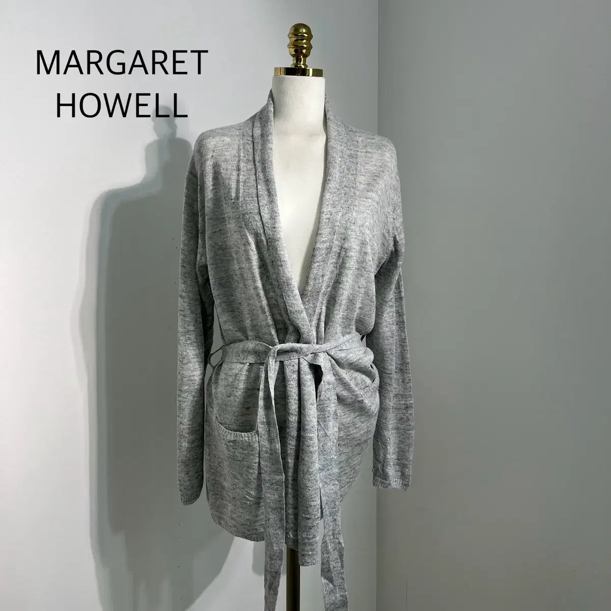 MARGARET HOWELL 마가렛호웰 롱 로브가디건 F사이즈