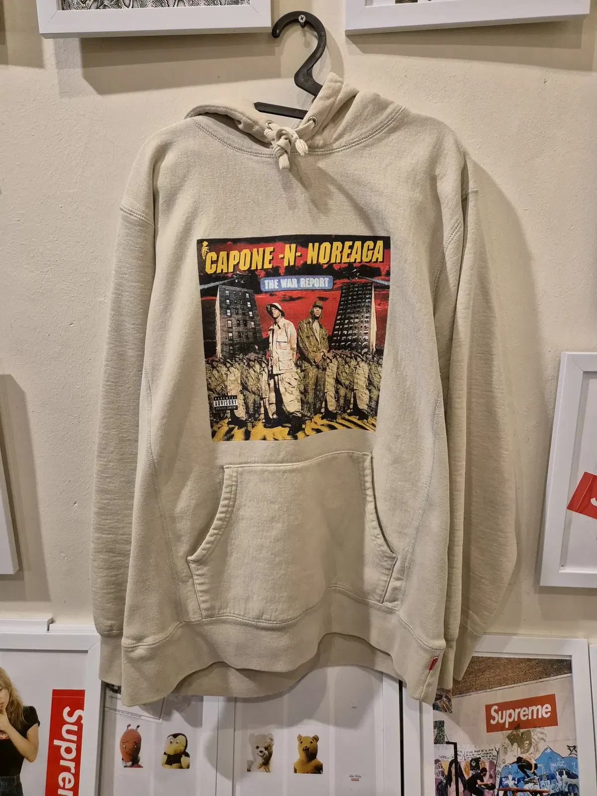 Supreme Printed Hoodie Large