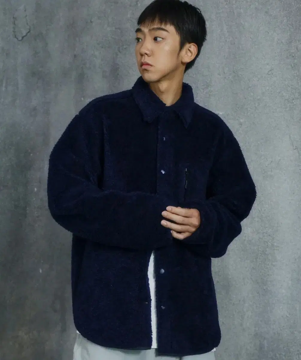 Travel ) Hiker Fleece Shirt Navy