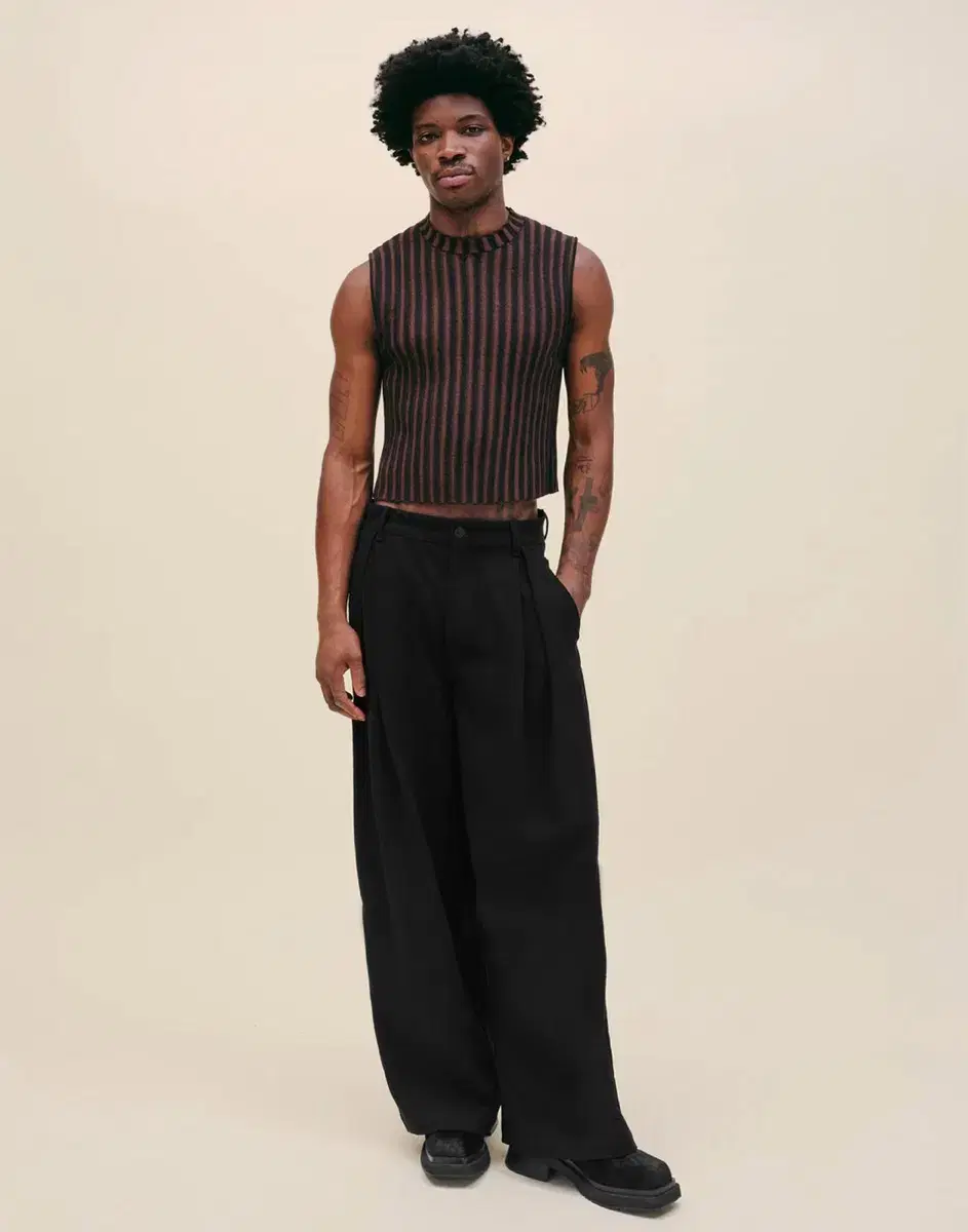 (M) Eckhaus Latta Wide Leg Pants