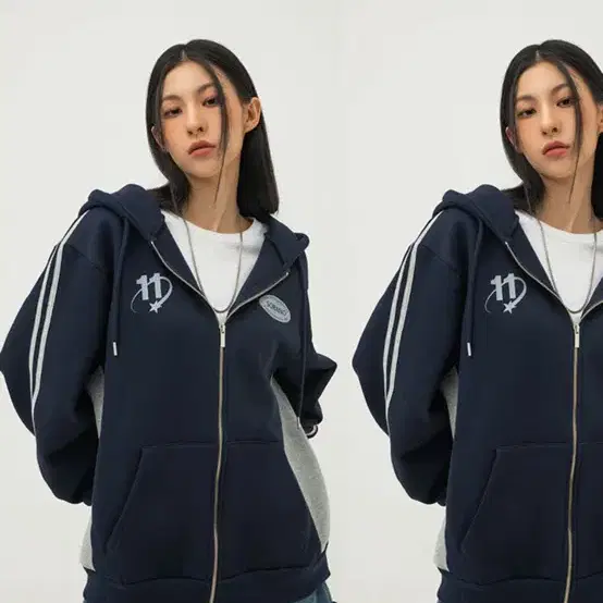 [새상품] 소라노 11-SPORTY HOODIE ZIP-UP 후드집업 M