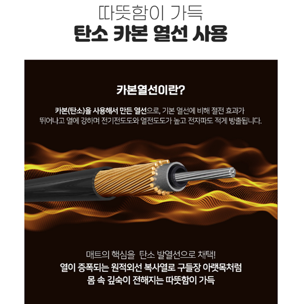 [무배](더블/싱글) 탄소 카본 저전력 온열 전기 매트 / 침대용 거실용