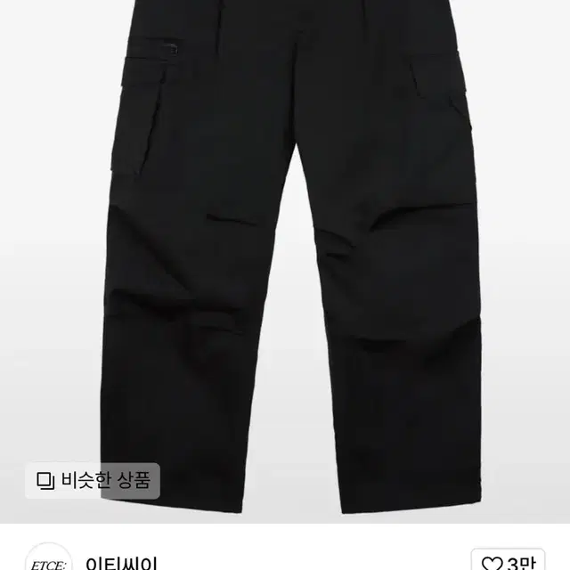 ETCE HAMPUS CARGO PANTS (BLACK) 햄퍼스카고 L