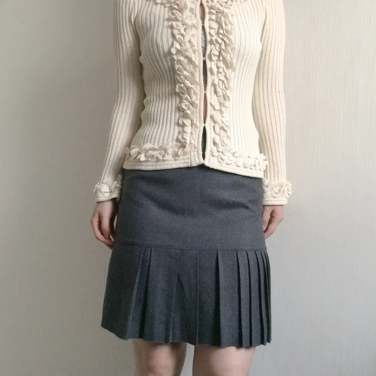 Epoca ruffle golgi knit cardigan