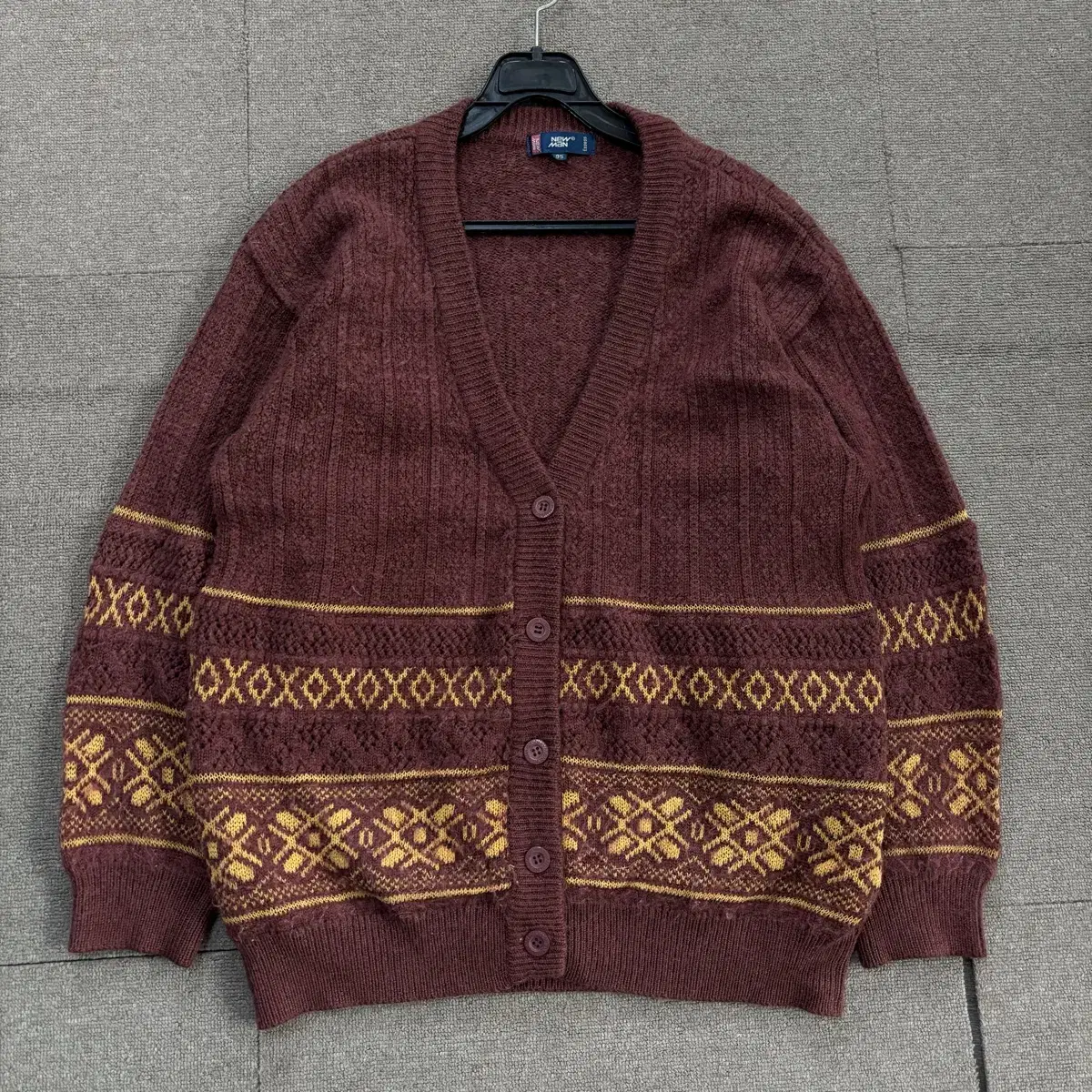 Vintage Pattern Knit Cardigan 95